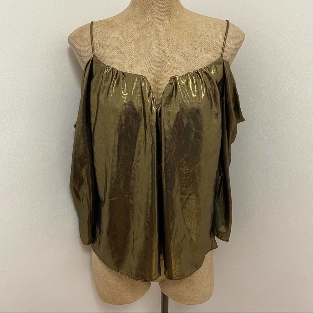 Nicole Miller Artelier Foiled Glitter Schuler Top